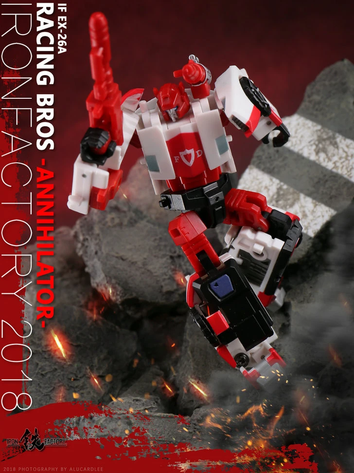 IronFactory EX-26A Racing Bros Annihilator Red Alert - Image 9