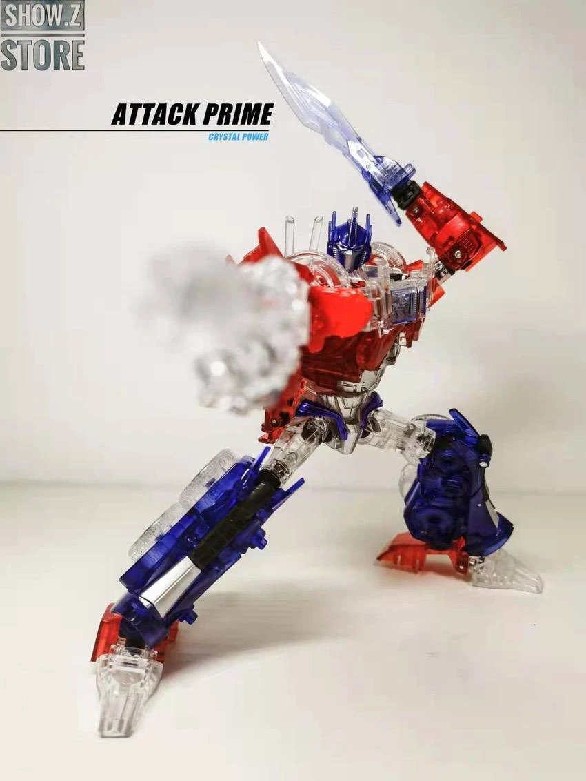 APC Toys APC-001 Attack Prime TFP Optimus Prime Clear Version W/ Clear Wheels - Image 4