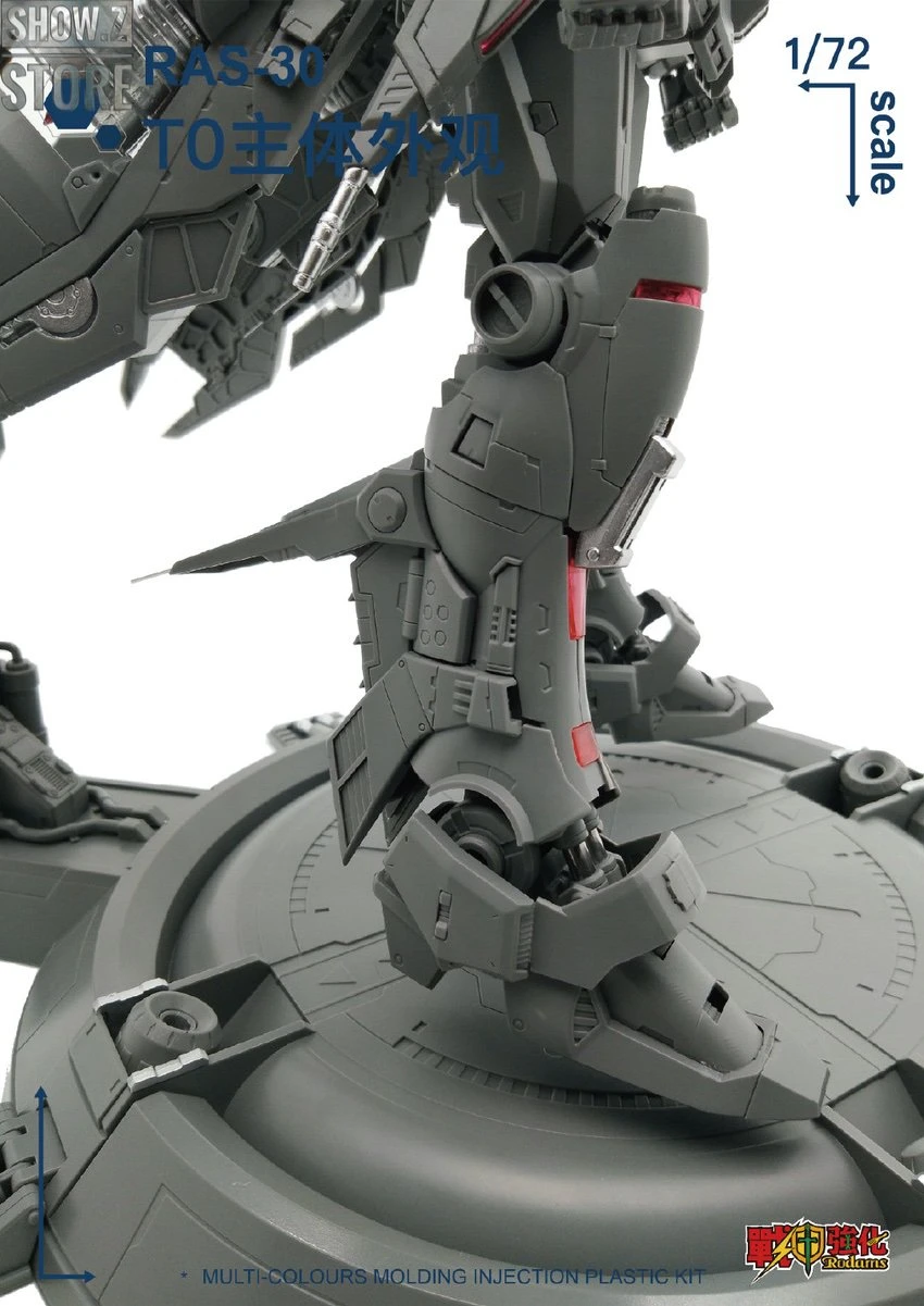 Rodams 1/72 RAS-30 RX-78GP03S Gundam Orange Version Model Kit - Image 15